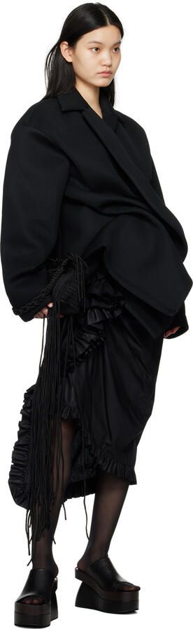 Dries Van Noten Black Platform Heeled Sandals - Picture 4