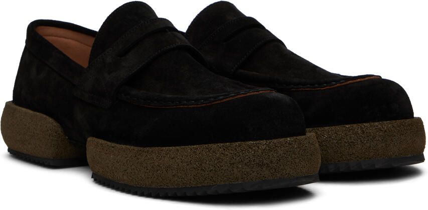 Dries Van Noten Black Platform Loafers - Picture 2