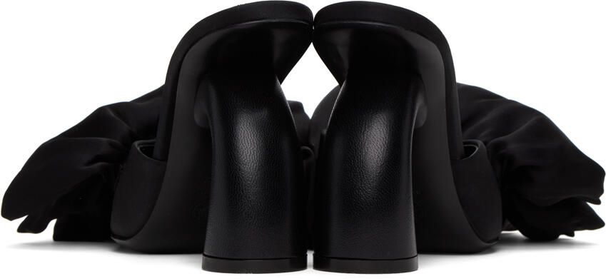 Dries Van Noten Black Ruffled Mules - Picture 2