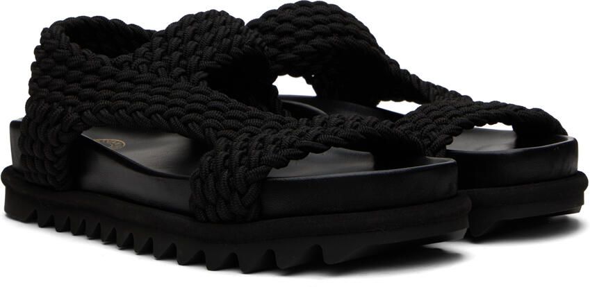 Dries Van Noten Black Slip-On Sandals - Picture 2