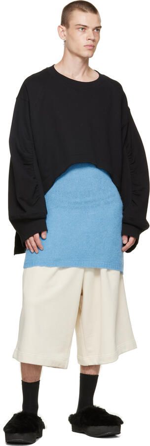 Dries Van Noten Black Slip-On Shearling Loafers - Picture 4