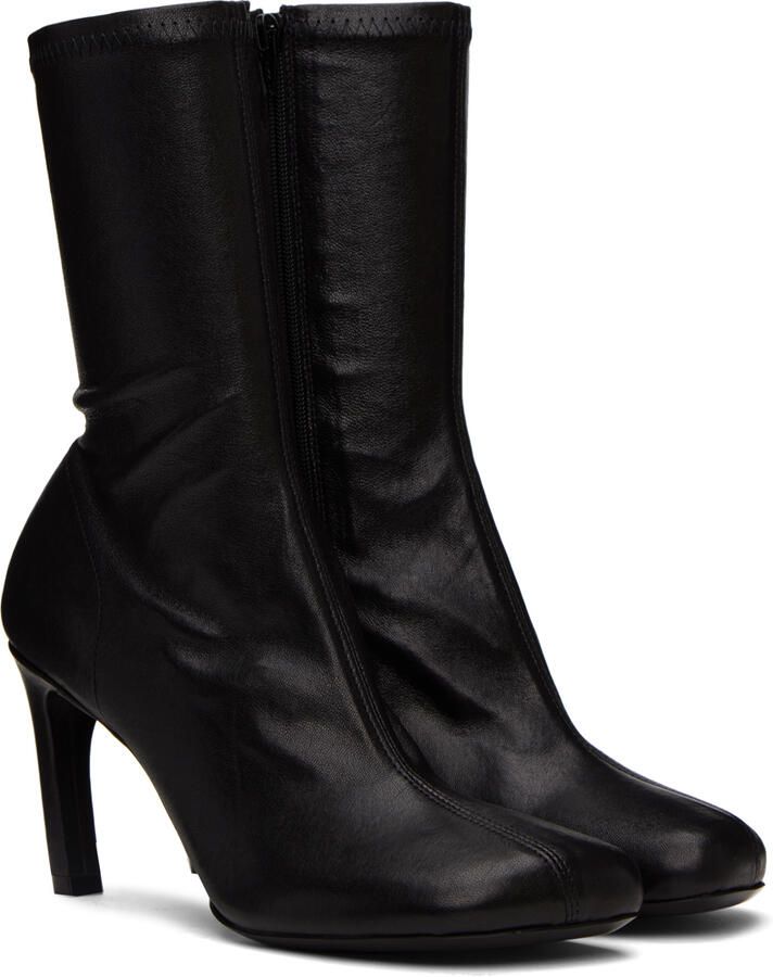 Dries Van Noten Black Zip Boots - Picture 2