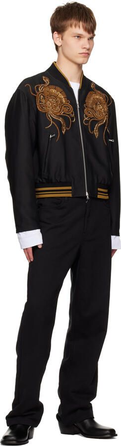 Dries Van Noten Black Zip Boots - Picture 4