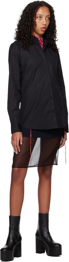 Dries Van Noten Black Zip Platform Boots - Picture 4