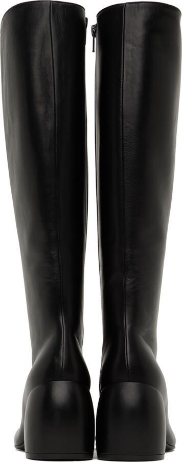 Dries Van Noten Black Zip Tall Boots - Picture 5