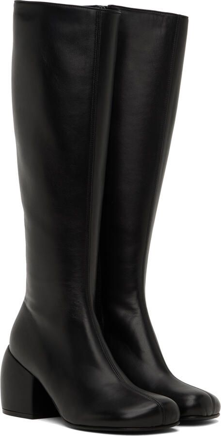 Dries Van Noten Black Zip Tall Boots - Picture 3