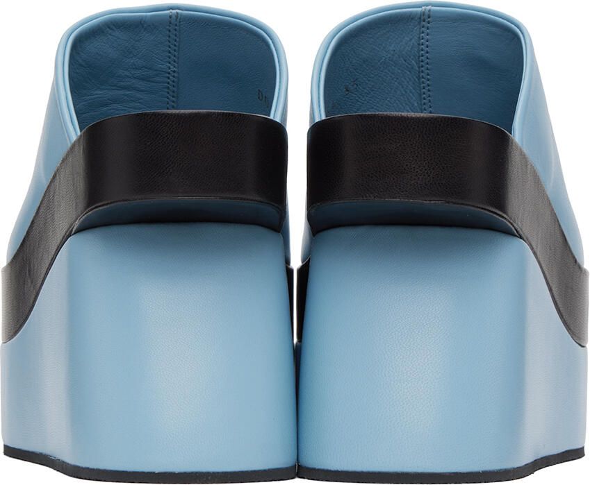 Dries Van Noten Blue Wedge Heeled Sandals