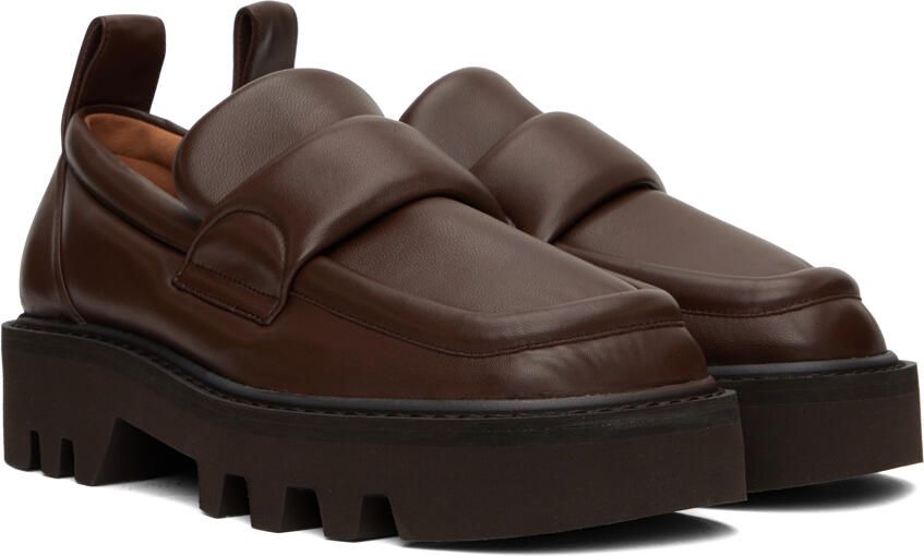 Dries Van Noten Brown Padded Loafers - Picture 2