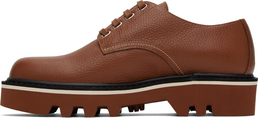 Dries Van Noten Brown Platform Derbys - Picture 3