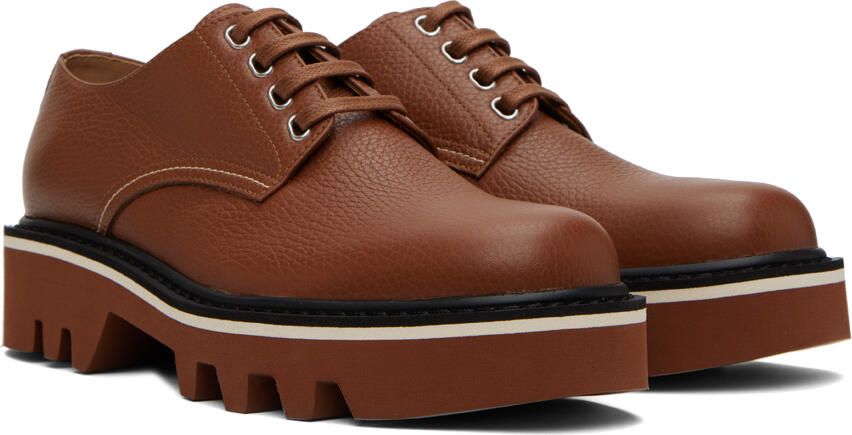 Dries Van Noten Brown Platform Derbys - Picture 2
