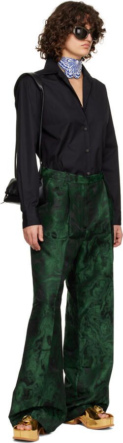 Dries Van Noten Gold Platform Clogs - Picture 4