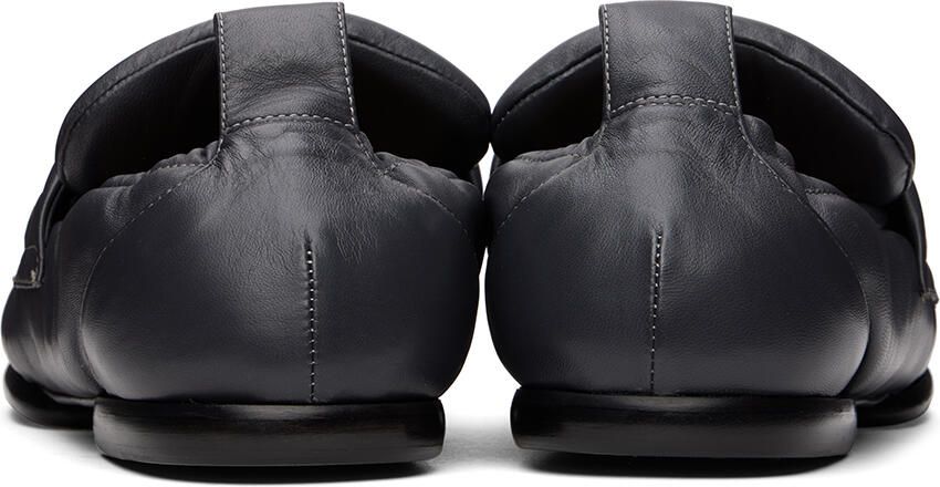 Dries Van Noten Gray Padded Loafers