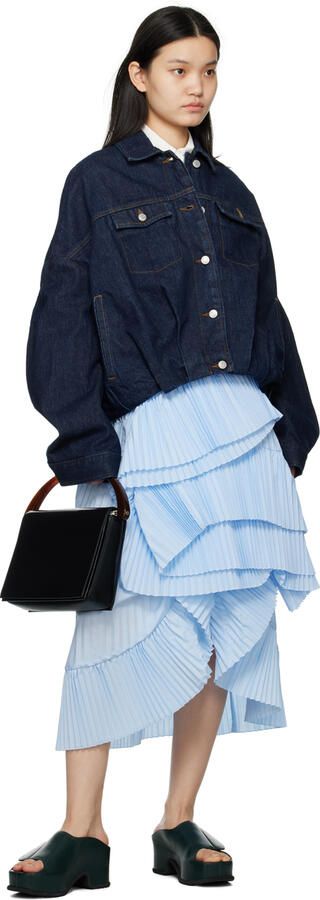 Dries Van Noten Green Block Heeled Sandals - Picture 4