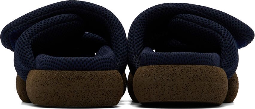 Dries Van Noten Navy Mesh Sandals - Picture 2