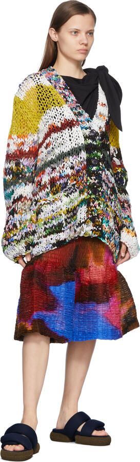 Dries Van Noten Navy Mesh Sandals - Picture 4