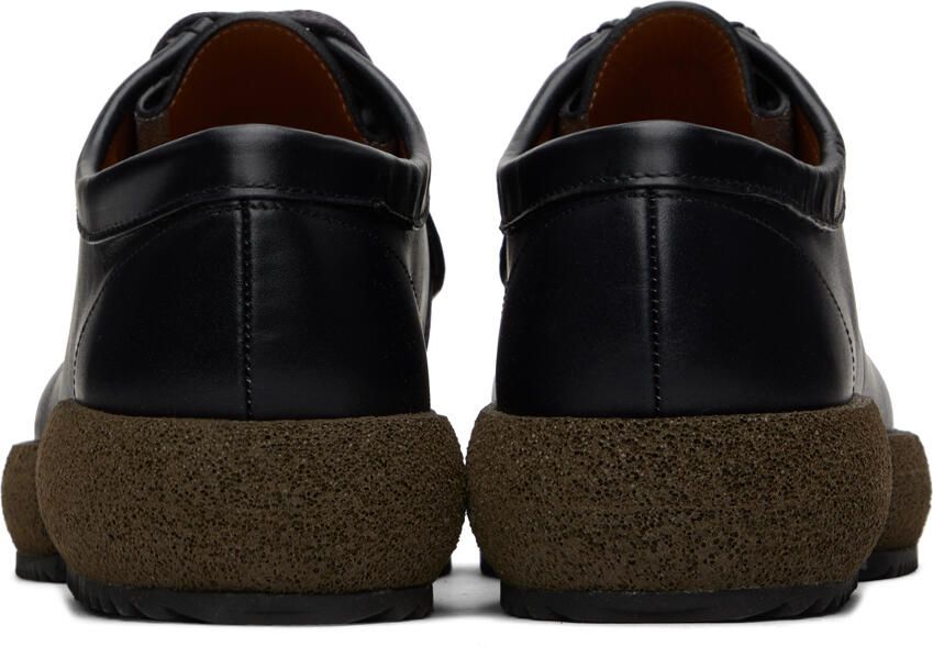 Dries Van Noten Navy Platform Derbys