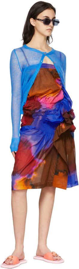 Dries Van Noten Pink Leather Flat Sandals - Picture 2