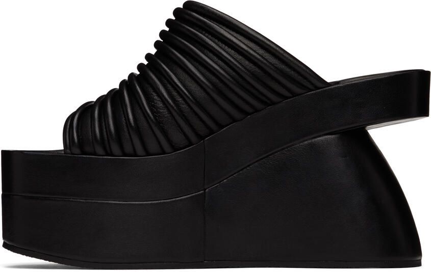 Dries Van Noten SSENSE Exclusive Black Heeled Sandals - Picture 3