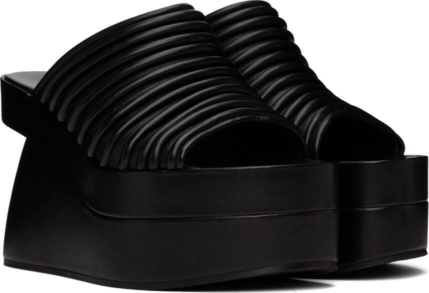 Dries Van Noten SSENSE Exclusive Black Heeled Sandals - Picture 2