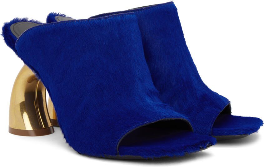 Dries Van Noten SSENSE Exclusive Blue Heeled Sandals