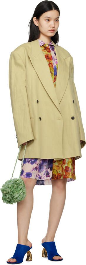 Dries Van Noten SSENSE Exclusive Blue Heeled Sandals - Picture 4