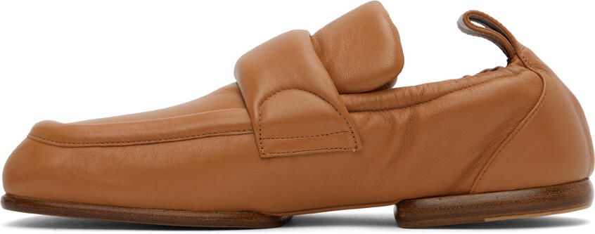 Dries Van Noten Tan Padded Loafers - Picture 3