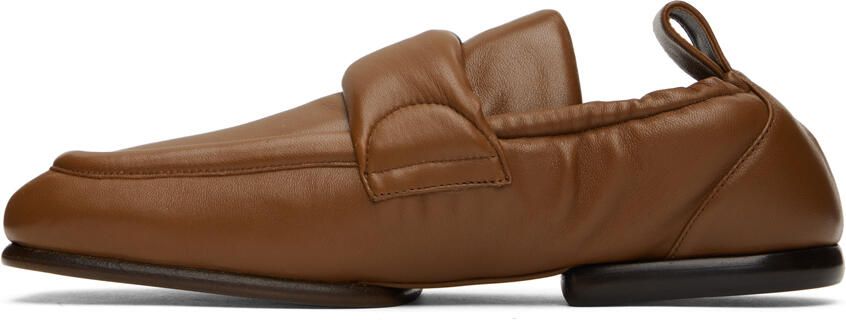 Dries Van Noten Tan Padded Loafers - Picture 4