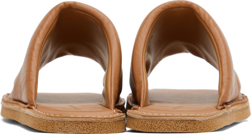 Dries Van Noten Tan Padded Sandals