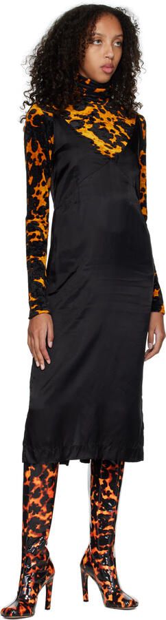 Dries Van Noten Tortoiseshell Printed Tall Boots - Picture 4