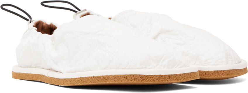 Dries Van Noten White Adjustable Loafers - Picture 3