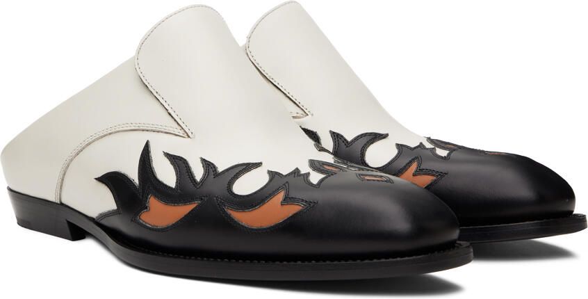 Dries Van Noten White Cowboy Slippers - Picture 2