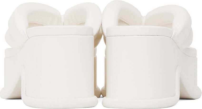 Dries Van Noten White Platform Heeled Sandals