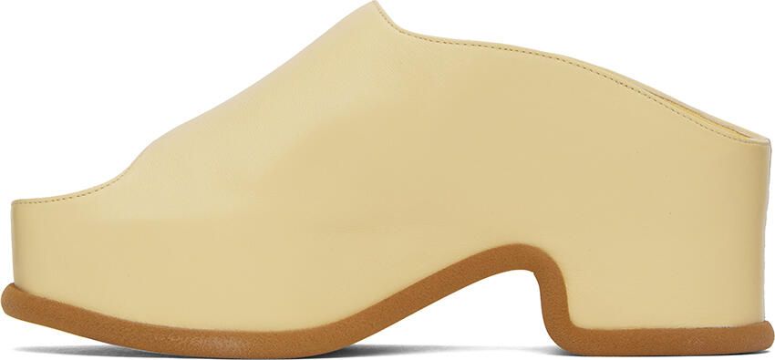 Dries Van Noten Yellow Block Heeled Sandals - Picture 3