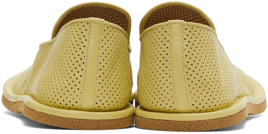 Dries Van Noten Yellow Leather loafers