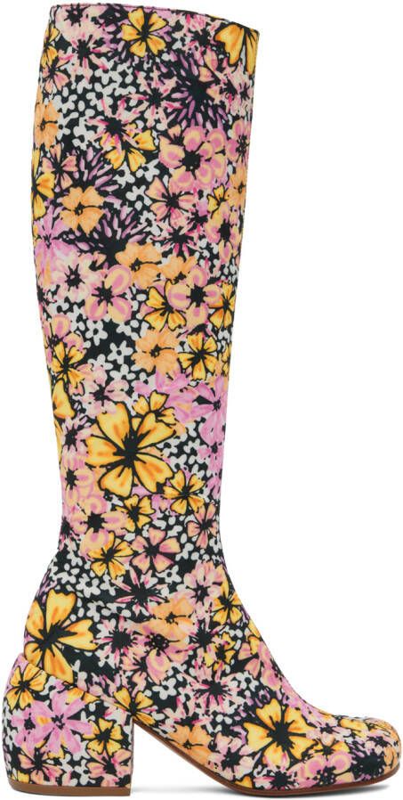 Dries Van Noten Multicolor Floral Boots