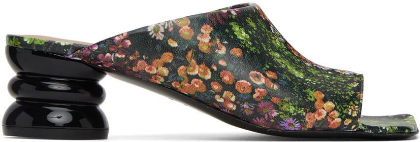 Dries Van Noten Multicolor Floral Heeled Sandals - Picture 5