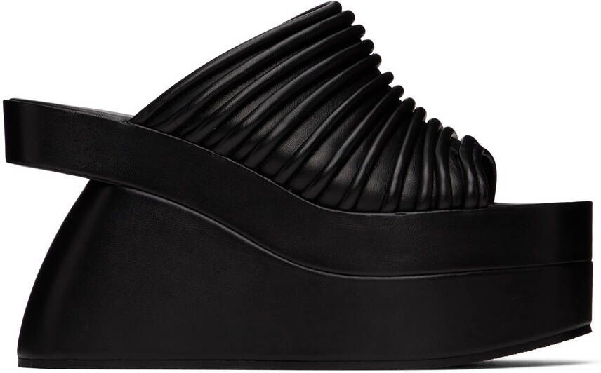 Dries Van Noten SSENSE Exclusive Black Heeled Sandals - Picture 4