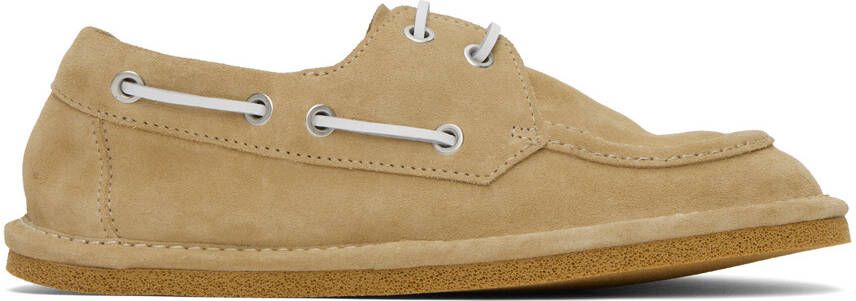 Dries Van Noten Tan Laced Loafers - Picture 5