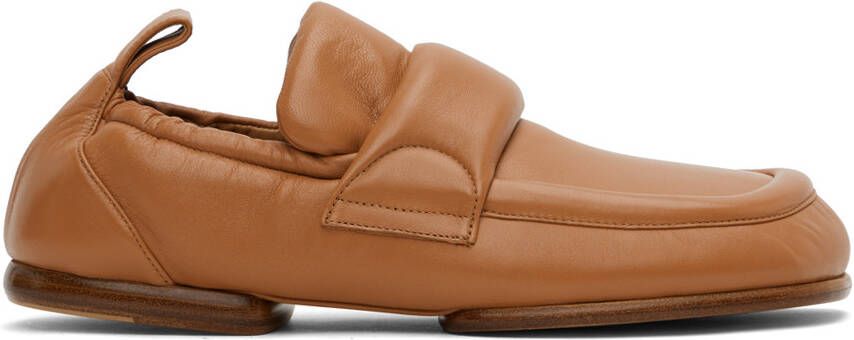 Dries Van Noten Tan Padded Loafers - Picture 5
