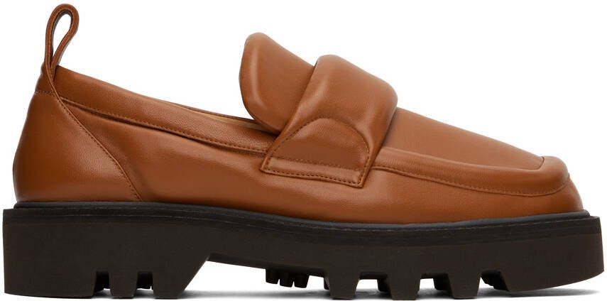 Dries Van Noten Tan Padded Loafers - Picture 5
