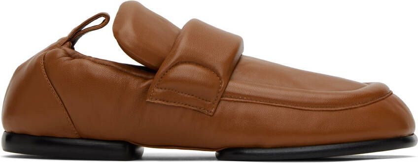 Dries Van Noten Tan Padded Loafers - Picture 5
