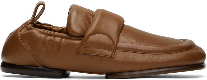 Dries Van Noten Tan Padded Loafers - Picture 5