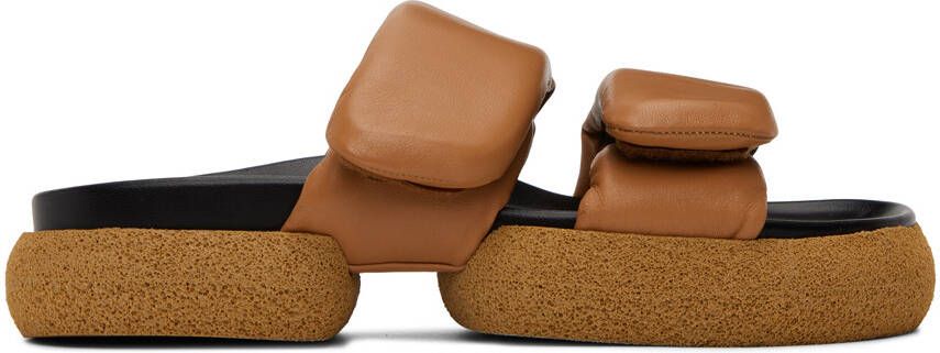 Dries Van Noten Tan Slip-On Sandals