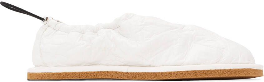 Dries Van Noten White Adjustable Loafers - Picture 5