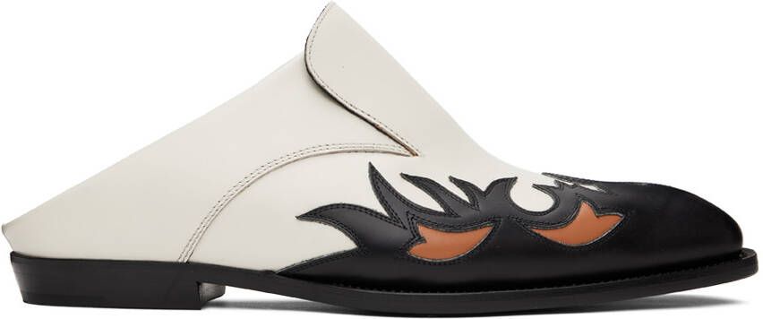 Dries Van Noten White Cowboy Slippers - Picture 5