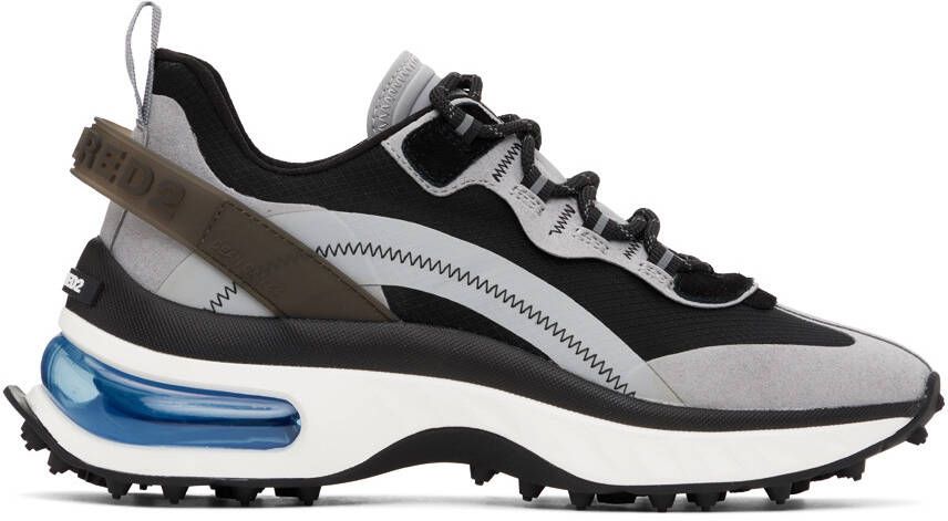 Dsquared2 Black & Gray Bubble Sneakers - Picture 5