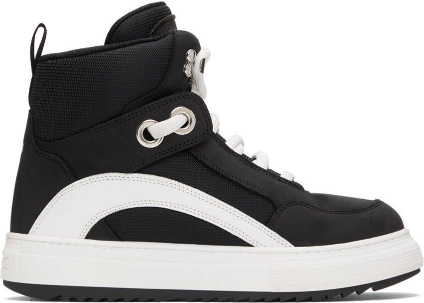 Dsquared2 Black & White Boogie Sneakers - Picture 5