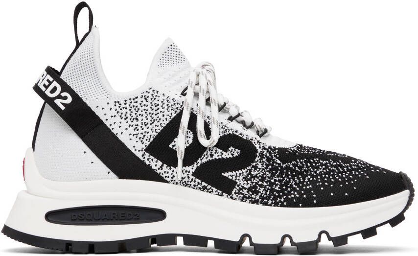 Dsquared2 Black & White Run DS2 Sneakers - Picture 5