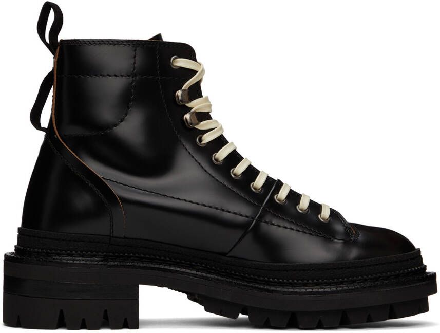 Dsquared2 Black Utility Hiker Boots - Picture 5