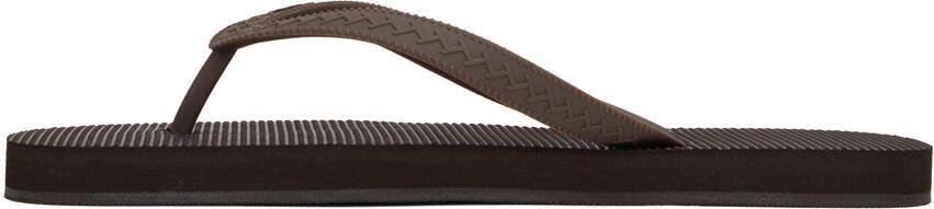 Dsquared2 Brown Foam Flip Flops - Picture 3
